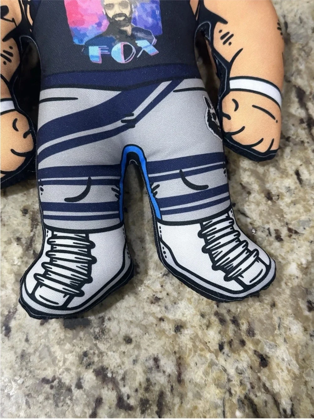 WWE Silver Fox Plush Figure - Blue, Black, Gray, White